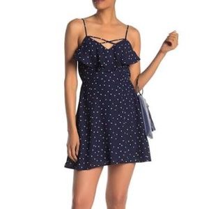 Navy Blue Polka Dot Dress